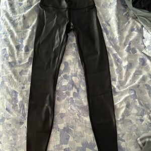 Lululemon leggings. Leather pant material